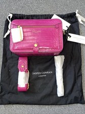 Jasper Conran London croc toaster cross body bag In Pink Rrp £115 Brand New
