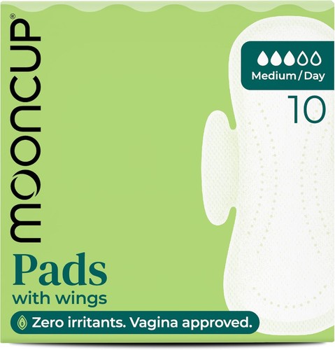 Mooncup pads with wings - with,