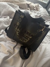 RIVER ISLAND BLACK LEATHER