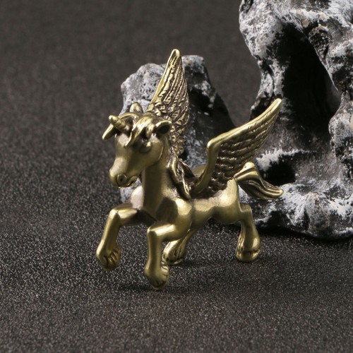 Brass unicorn statue - unicorn,