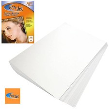 PRO-JET A4 PHOTO PAPER 100 SHEETS / PACK 130GSM MATT FINISH + MULTI BUY DISCOUNT