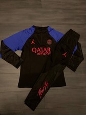 PSG Tracksuit Black Jordan x Qatar Airways 1/4 Zip Players Version Paris Saint-G