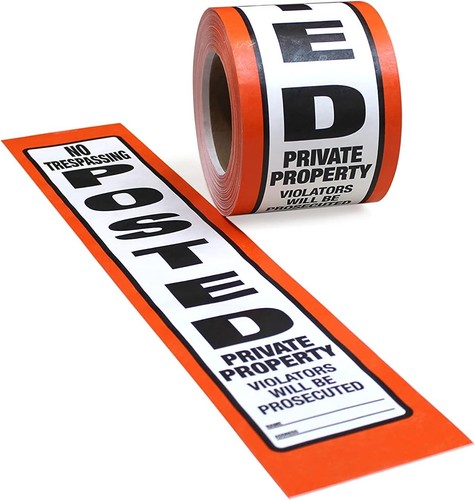 Posted sign orange - posted,