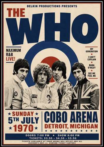 The who 1970 cobo arena - cobo,