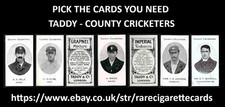 TADDY - COUNTY CRICKETERS -