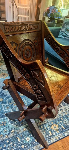 Antique oak glastonbury monks - oak,