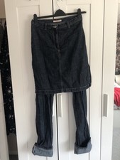 Miss Sixty VINTAGE Denim Trouserskirt (All In One ). Very Rare Y2K Stunning W31