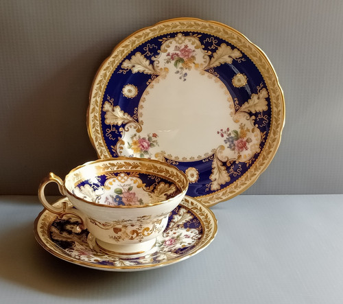 Antique cauldon cup saucer - cauldon,