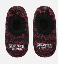 Stranger Things Slippers Hellfire Club Mens Slipper Socks Size 10-13