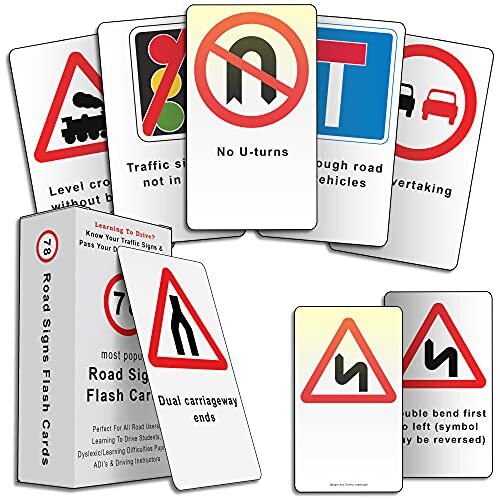 Road signs flash cards - flash,