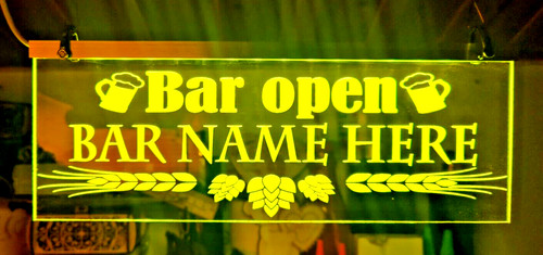 Man cave led bar sign - bar,