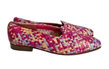 Pons Quintana Women’s Multicolored Leather Heeled Shoes Size UK 4 Slip On