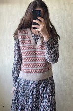 Toast Wool Fairisle Tank