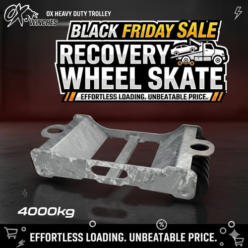 Recovery truck roller dolly - roller,