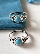 Sterling Silver Turquoise Hoop