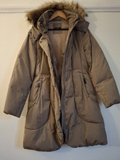 Milton Real Down Feathers Jacket Coat -Was 200 new- UK 14 Medium  Hood