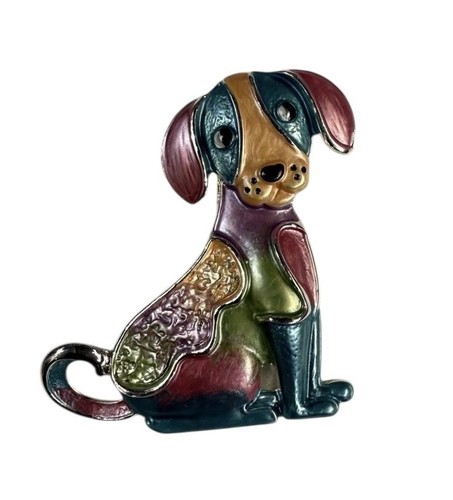 Magnetic dog brooch - magnetic,