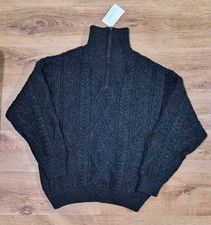 Aran Crafts Wool 1/4 Zip