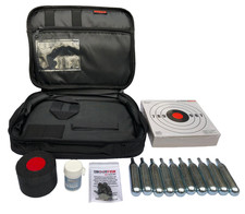 CO2 Airgun/ Pistol Bundle: Seal Fix , 12g CO2 , Targets .177 Pot, Grease, Case