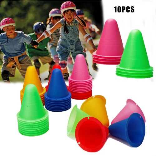 10x plastic skate marker cones - plastic,