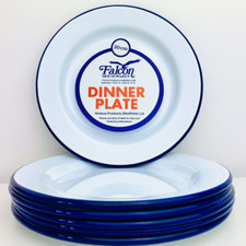 Falcon white enamel dinner - white,
