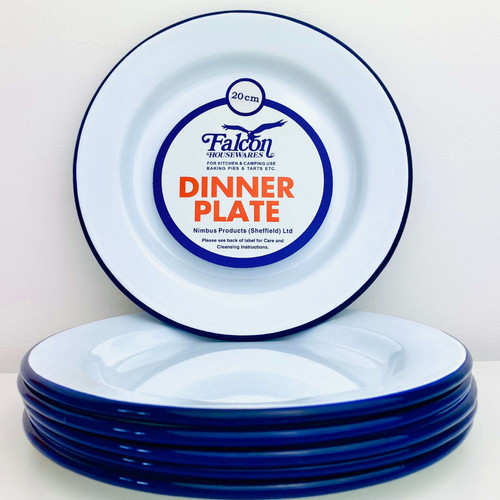 Falcon white enamel dinner - falcon,