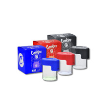 Cookies Jars - Glass Air Tight Container - Assorted Colours, Red, Blue or Black