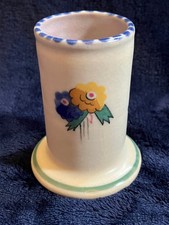 Lovely 1920s / 1930s Poole Pottery small vase floral pattern great condition