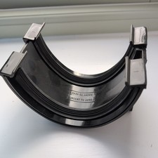 Polypipe 117mm Polyflow Deepflow Gutter Union Connector in Black RD502