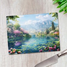 Magical Lake Scenery Glass