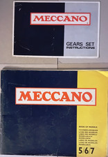 Vintage Meccano Manuals for Kits 5/6/7 & Gears Set: 1970s, Good, used condition