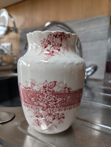 Antique red transferware small - red,