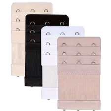 4PCS 3 Hook Bra Extender Strap