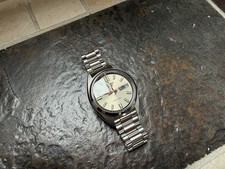 Seiko 5 SRPK91K1 Automatic Watch Ivory/Beige Dial Stainless Steel Bracelet