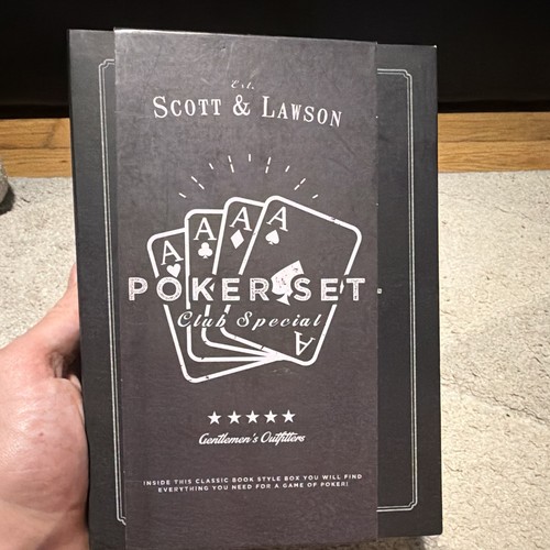 Scott lawson poker set club - poker,