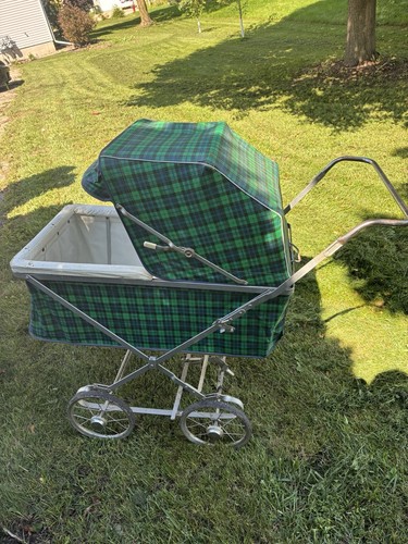 Vintage baby carriage pram - baby,