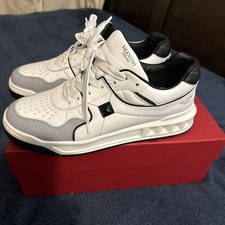 Valentino One Roman Stud Low 'White Black' Leather Sneakers - RRP £780