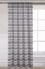 Stripe Voile Net Curtain Panel