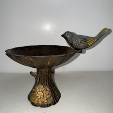 Vintage Cast Iron Bird Bath