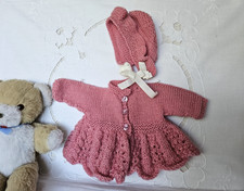 Vintage 100% Wool Knitted Outfit for 16" Tiny Tears Doll (Doll is not included)