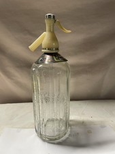Vintage Retro Etched Schweppes Soda Syphons Bottle 1940s / 1950s ??