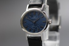 Vintage 1970s Omega Genève Blue Pattern Dial Hand-Winding Ladies Watch [Exc+4]