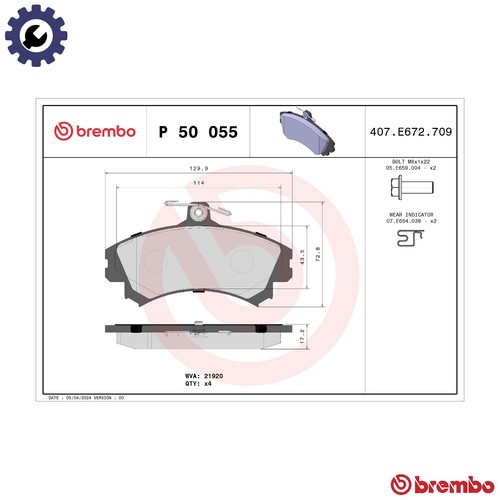 Brake pad set disc - pad,