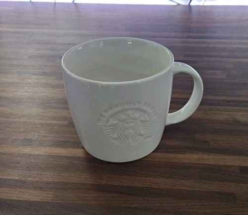 Starbucks white coffee mugs - starbucks,