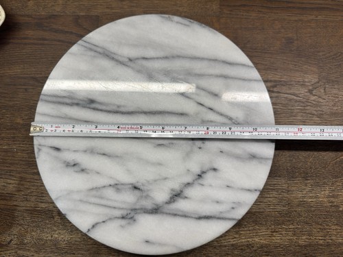 White marble rotating cake - rotating,