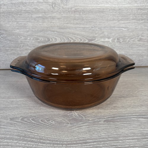 Vintage pyrex corning - pyrex, amber