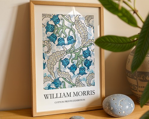 Blue thistle william morris - blue,