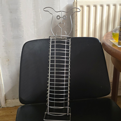 Chrome metal dog - metal, design