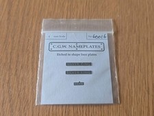 OO C.G.W Nameplates LNER Class