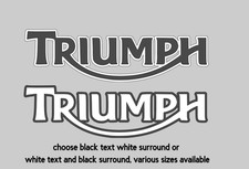 2x Triumph two tone Logo Vinyl